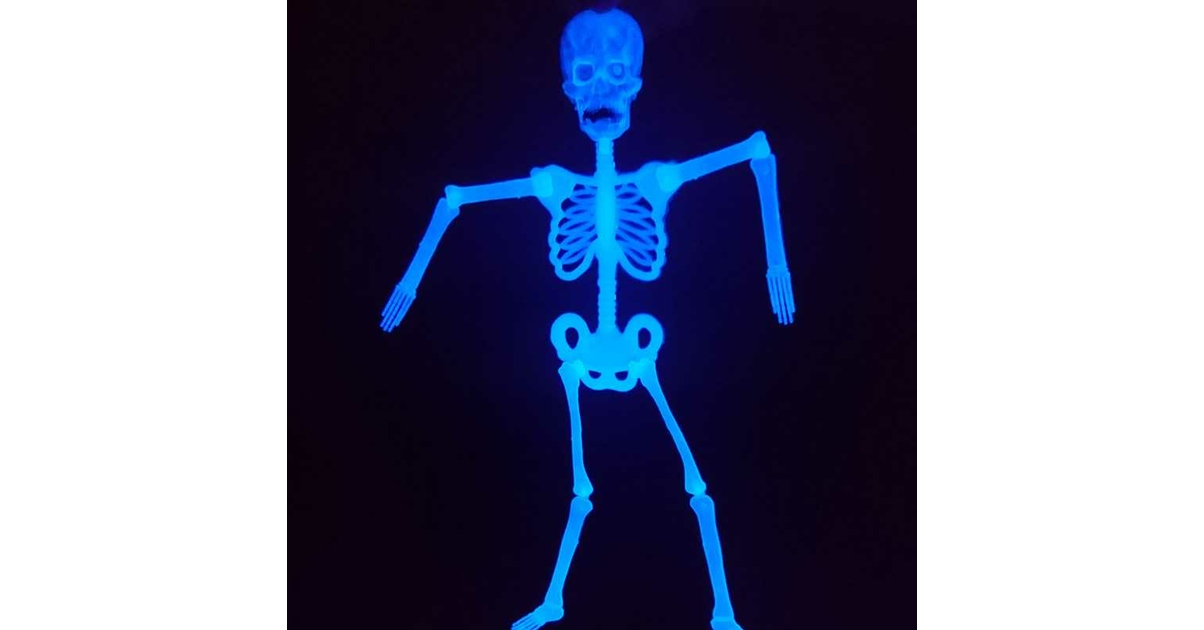 Suspension squelette lumineux 90cm | La Grande Fête